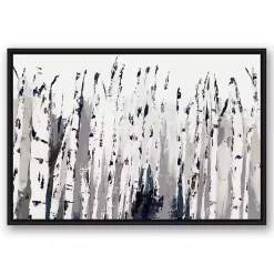 Kirklands Home Birch Trees Floating Framed Wall Art Clearance