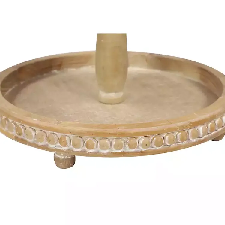 Kirklands Home Birch Wood Tiered Tray Brown Sale