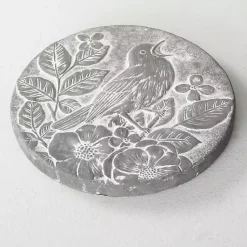 Kirklands Home Bird Cement Stepping Stone Gray