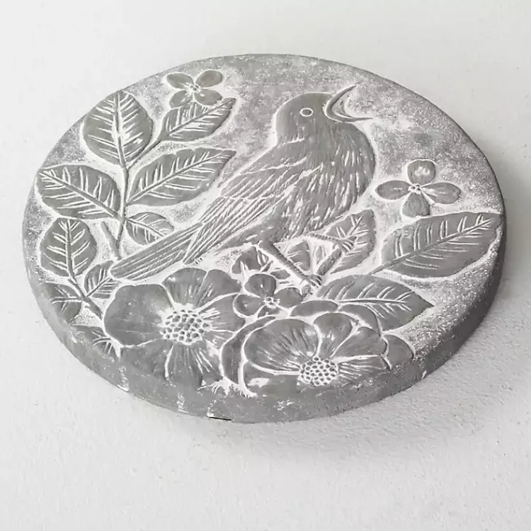 Kirklands Home Bird Cement Stepping Stone Gray