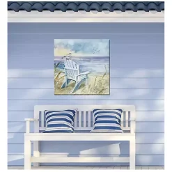 Kirklands Home Bird's Eye View II Outdoor Canvas Art Print Blue Hot