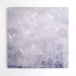 Kirklands Home Birds in a Sky Canvas Art Print Purple Hot