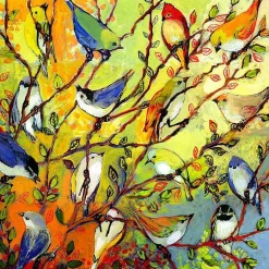 Kirklands Home Birds of A Feather Outdoor Canvas Art Print Multi Discount