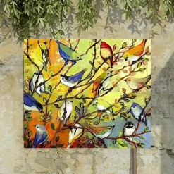Kirklands Home Birds of A Feather Outdoor Canvas Art Print Multi Discount