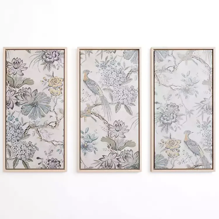 Kirklands Home Birds on Branches Framed Canvas Prints, Set of 3 Hot