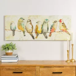 Kirklands Home Birds on Wire Canvas Art Print