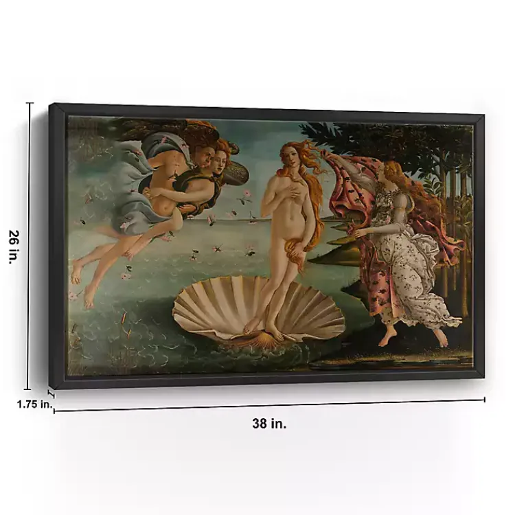 Kirklands Home Birth of Venus Framed Canvas Art Print, 36x28 in. Multi Online