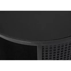 Kirklands Home & Gold Metal Mesh Round Accent Table Black New