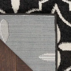 Kirklands Home Black & Ivory Quatrefoil Indoor/Outdoor Rug, 8x10 Discount