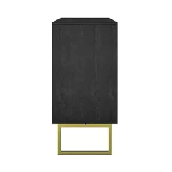 Kirklands Home Black & Ivory Sunburst 4-Door Sideboard Best