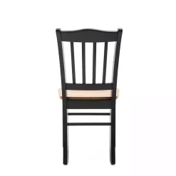 Kirklands Home Black & Oak Wood Shaker Dining Chairs, Set of 2 Brown Best