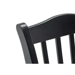 Kirklands Home Black & Oak Wood Shaker Dining Chairs, Set of 2 Brown Best