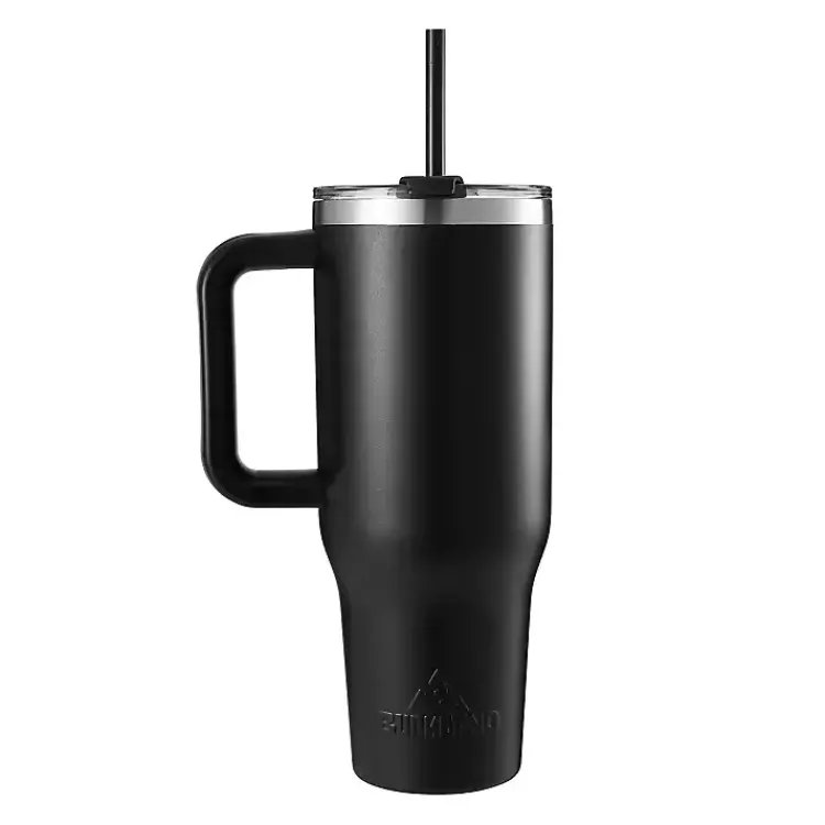 Kirklands Home 40 oz. Insulated Travel Tumbler Black New
