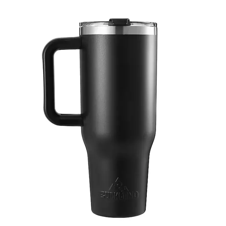 Kirklands Home 40 oz. Insulated Travel Tumbler Black New