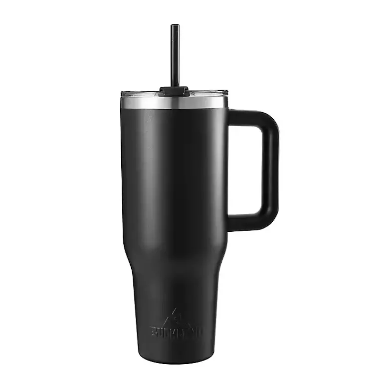 Kirklands Home 40 oz. Insulated Travel Tumbler Black New