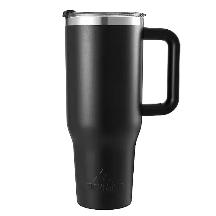 Kirklands Home 40 oz. Insulated Travel Tumbler Black New