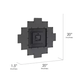 Kirklands Home Black 12 Photo Frame Collage Clock New