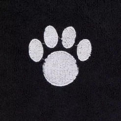 Kirklands Home Black & White Embroidered Paw Pet Towels, Set of 3 Sale