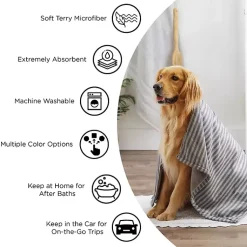 Kirklands Home Black & White Embroidered Paw Pet Towels, Set of 3 Sale
