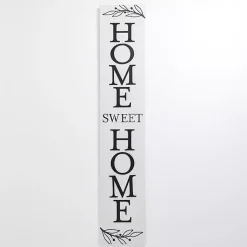 Kirklands Home Black & White Home Sweet Home Porch Board