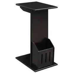Kirklands Home Accent Table with Magazine Holder Black Discount