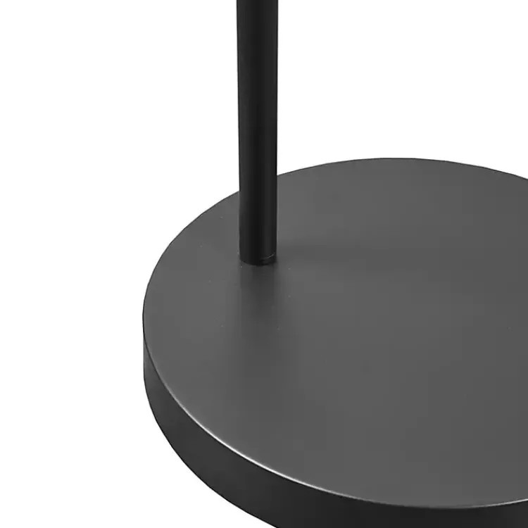 Kirklands Home Black Adjustable Arm Modern Floor Lamp White New
