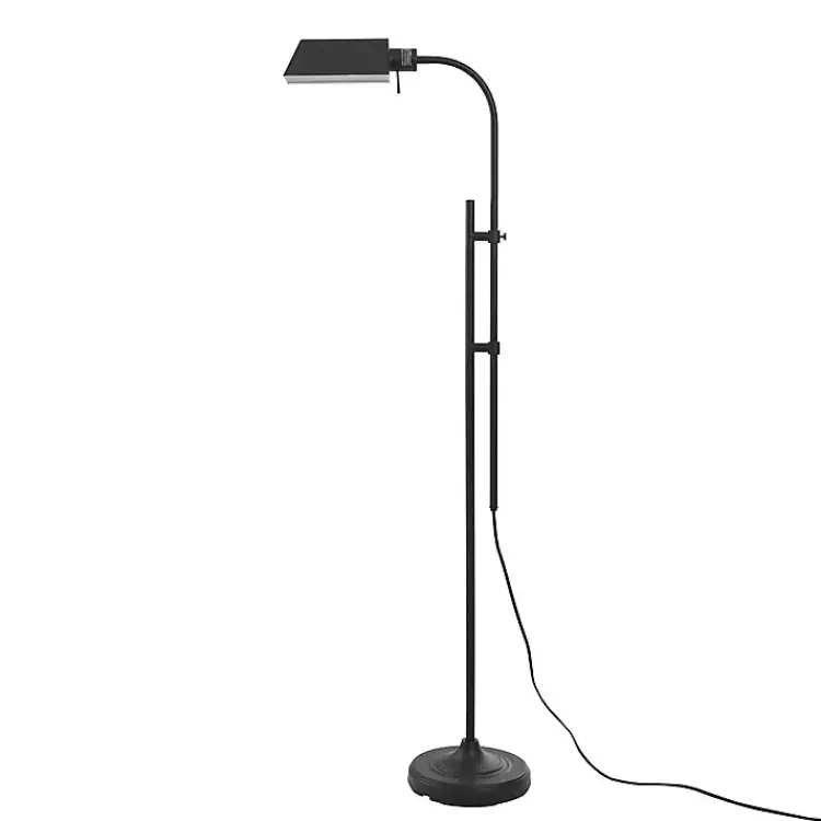 Kirklands Home Adjustable Height Pharmacy Floor Lamp Black Sale