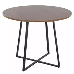 Kirklands Home Black and Canary Cosmo Round Dining Table Brown Online