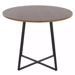 Kirklands Home Black and Canary Cosmo Round Dining Table Brown Online