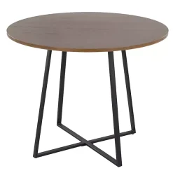 Kirklands Home Black and Canary Cosmo Round Dining Table Brown Online