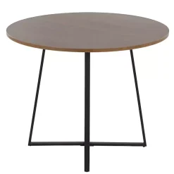 Kirklands Home Black and Canary Cosmo Round Dining Table Brown Online