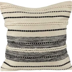 Kirklands Home Black and Cream Twisted Indoor/Outdoor Pillow Discount