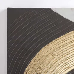 Kirklands Home Black and Gold Curves Canvas Art Prints, Set of 2 Sale
