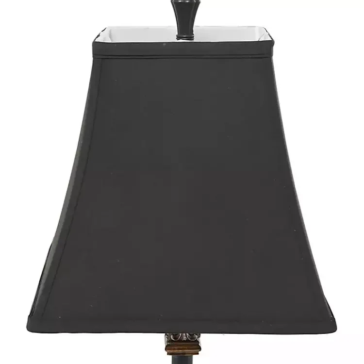 Kirklands Home and Gold Fleur De Lis Buffet Lamp Black Outlet