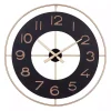 Kirklands Home Black and Gold Open Frame Axis Clock Outlet