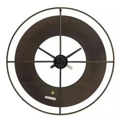 Kirklands Home Black and Gold Open Frame Axis Clock Outlet