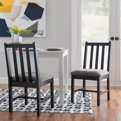 Kirklands Home Black and Classic Dining Chairs, Set of 2 Gray Sale