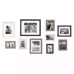 Kirklands Home Black and Gray 10-pc. Gallery Wall Frame Set Hot