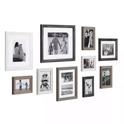 Kirklands Home Black and Gray 10-pc. Gallery Wall Frame Set Hot