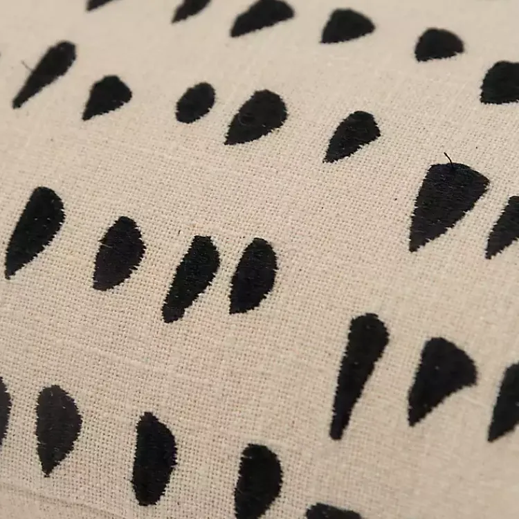 Pillows>Kirklands Home Black and Natural Animal Patterned Lumbar Pillow