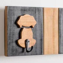Kirklands Home Black and Natural Wood Dog Hooks Online