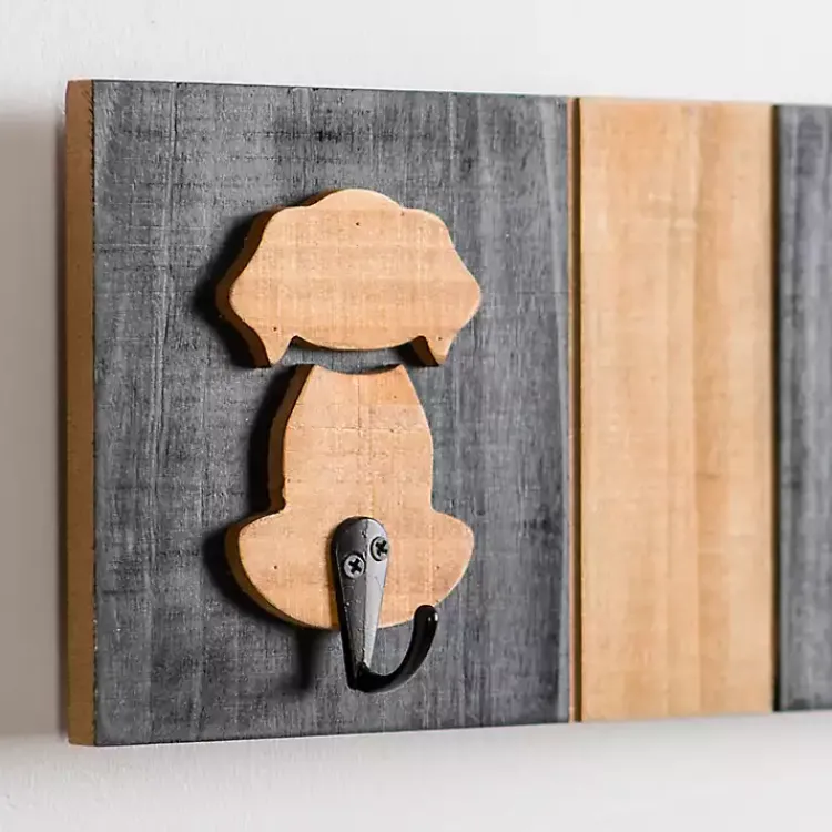 Kirklands Home Black and Natural Wood Dog Hooks Online