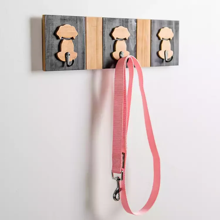 Kirklands Home Black and Natural Wood Dog Hooks Online