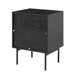 Kirklands Home Black and Natural Wood 2-Drawer Nightstand Hot