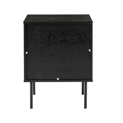 Kirklands Home Black and Natural Wood 2-Drawer Nightstand Hot