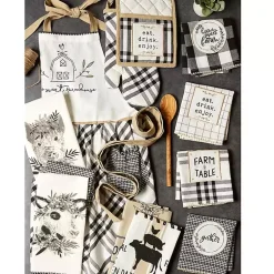 Kirklands Home Black and White Animal Kitchen Towels, Set of 3 New