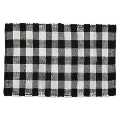 Kirklands Home and White Buffalo Check Accent Rug Black Online