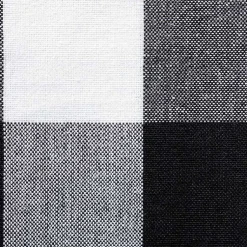Kirklands Home and White Buffalo Check Napkins, Set of 6 Black New