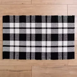Kirklands Home Black and White Buffalo Check Scatter Rug Best