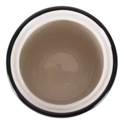 Kirklands Home Black and White Ceramic Canister Clearance